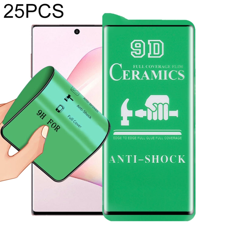 25 PCS 9D Full Screen Full Glue Ceramic Film, For Samsung Galaxy Note8 (25 PCS), For Samsung Galaxy Note9 (25 PCS), For Samsung Galaxy Note10 (25 PCS), For Huawei Mate 20 Pro (25 PCS), For OnePlus 7 Pro (25 PCS), For OnePlus 8 / 8 5G UW Verizon (25 PCS...