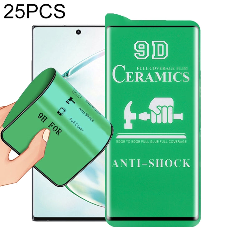 25 PCS 9D Full Screen Full Glue Ceramic Film, For Samsung Galaxy Note8 (25 PCS), For Samsung Galaxy Note9 (25 PCS), For Samsung Galaxy Note10 (25 PCS), For Huawei Mate 20 Pro (25 PCS), For OnePlus 7 Pro (25 PCS), For OnePlus 8 / 8 5G UW Verizon (25 PCS...