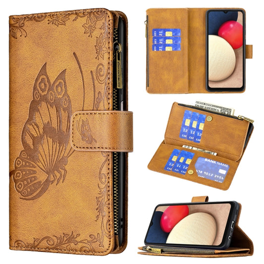 Flying Butterfly Embossing Pattern Zipper Horizontal Flip Leather Case with Holder & Card Slots & Wallet, For Samsung Galaxy A03s 164mm, For Xiaomi Mi 11 Lite, For Xiaomi Poco M3 Pro / Redmi Note 10 5G
