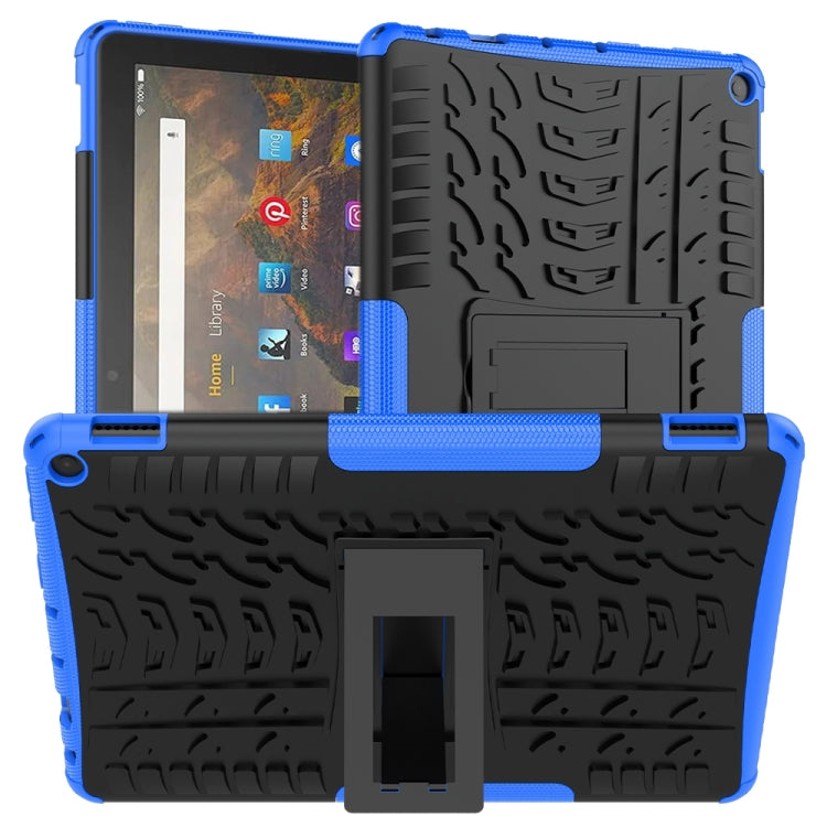 Tire Texture Shockproof TPU+PC Protective Case with Holder, For Xiaomi Redmi Note 10 5G, For Samsung Galaxy A22 5G, For Amazon Fire HD 10 2021