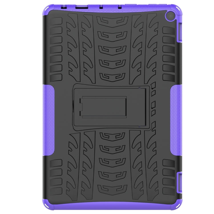 Tire Texture Shockproof TPU+PC Protective Case with Holder, For Amazon Fire HD 10 2021