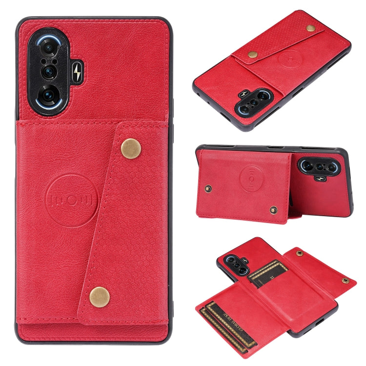 Double Buckle PU + TPU Shockproof Magnetic Protective Case with Card Slot & Holder, For Huawei P50, For Xiaomi Redmi K40 Gaming, For Xiaomi Redmi Note 10 5G, For Samsung Galaxy S21 FE