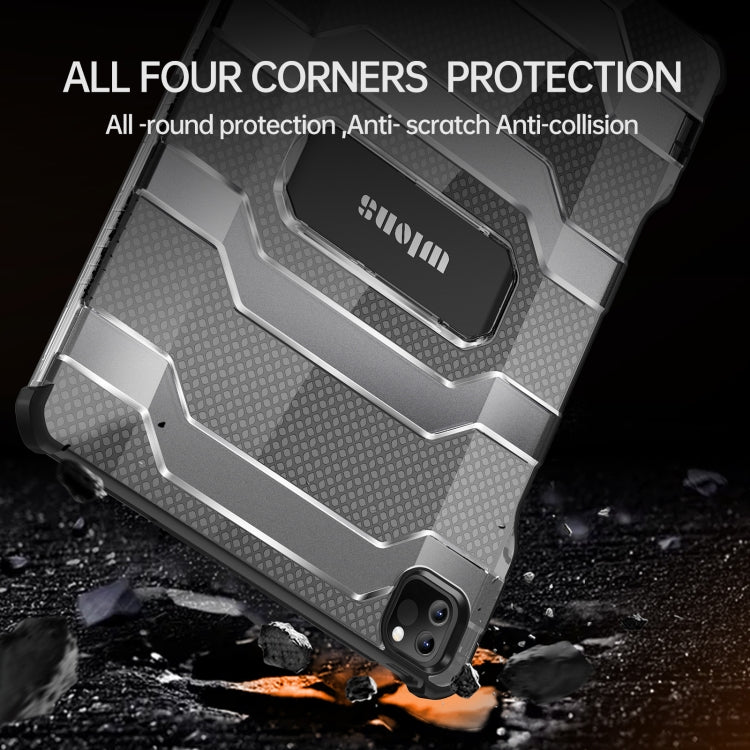 wlons Explorer Series PC + TPU Protective Case with Folding Holder, For iPad 10.2 2020 / 2019 / Air 2019 10.5, For iPad Pro 11 2022 / 2021 / 2020 / 2018 / Air 2020 10.9, For iPad Pro 12.9 2022 / 2021 / 2020 / 2018