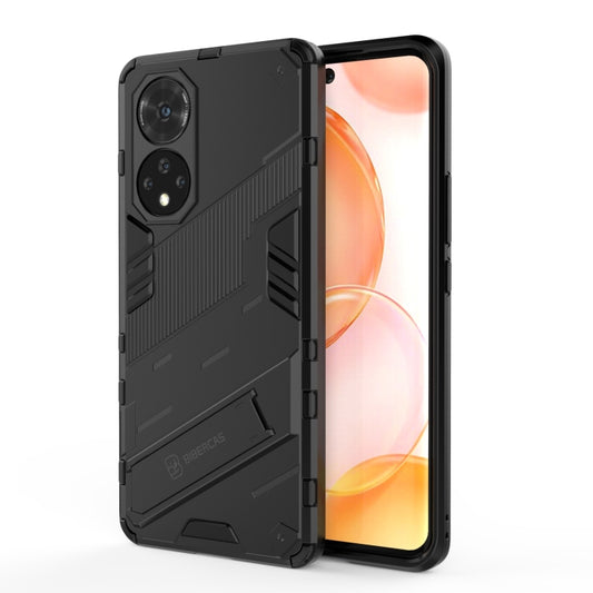 Punk Armor 2 in 1 PC + TPU Shockproof Case with Invisible Holder, For Honor 50, For Honor 50 Pro