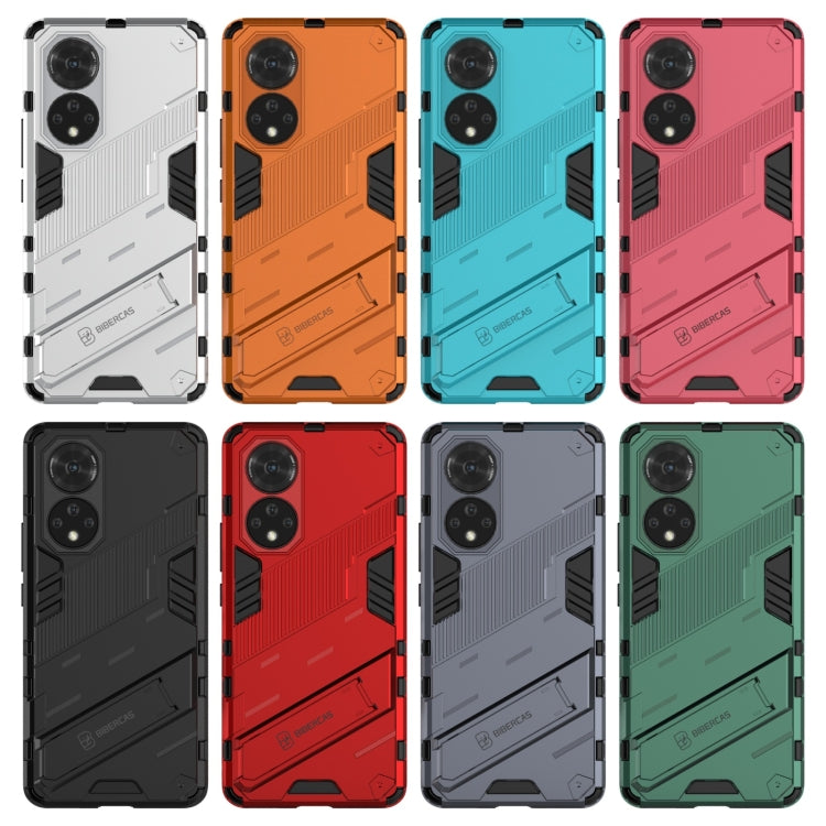 Punk Armor 2 in 1 PC + TPU Shockproof Case with Invisible Holder, For Honor 50, For Honor 50 Pro