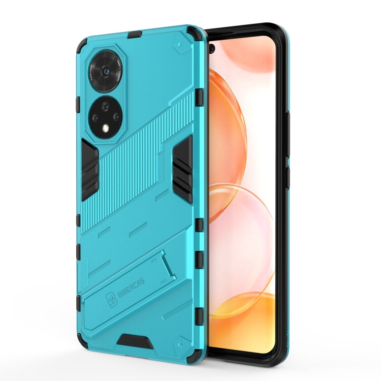 Punk Armor 2 in 1 PC + TPU Shockproof Case with Invisible Holder, For Honor 50, For Honor 50 Pro
