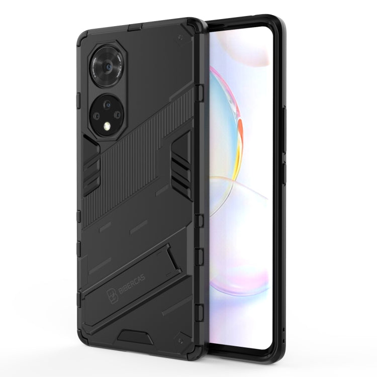 Punk Armor 2 in 1 PC + TPU Shockproof Case with Invisible Holder, For Honor 50, For Honor 50 Pro