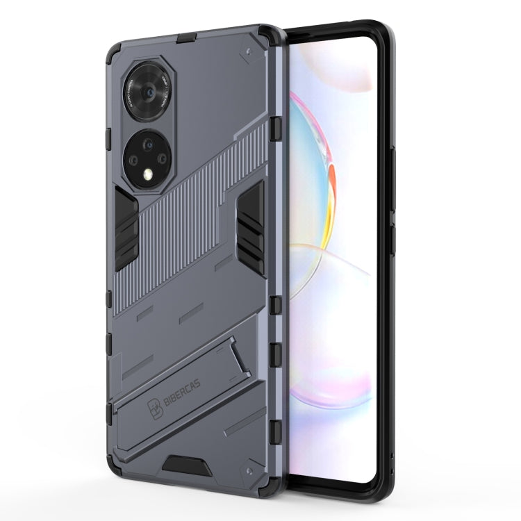 Punk Armor 2 in 1 PC + TPU Shockproof Case with Invisible Holder, For Honor 50, For Honor 50 Pro