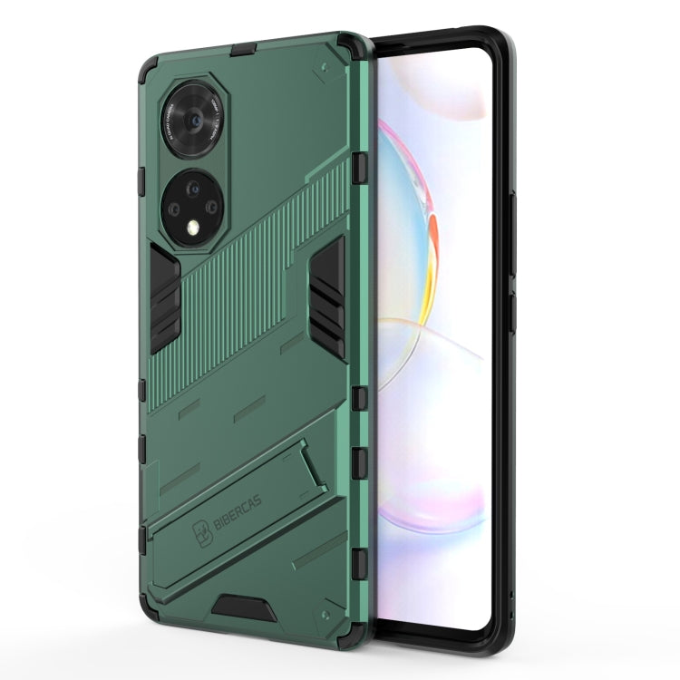 Punk Armor 2 in 1 PC + TPU Shockproof Case with Invisible Holder, For Honor 50, For Honor 50 Pro
