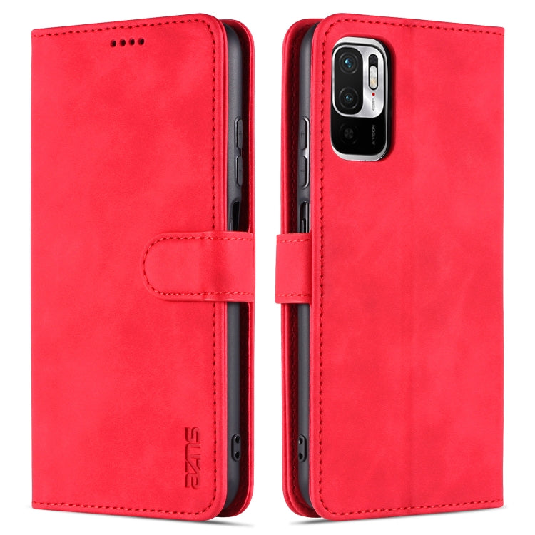 AZNS Skin Feel Calf Texture Horizontal Flip Leather Case with Card Slots & Holder & Wallet, For Xiaomi Redmi K40 Pro, For Xiaomi Poco F3, For Xiaomi Redmi Note 9 5G, For Xiaomi Redmi Note 10 5G, For Xiaomi Poco M3 Pro 5G
