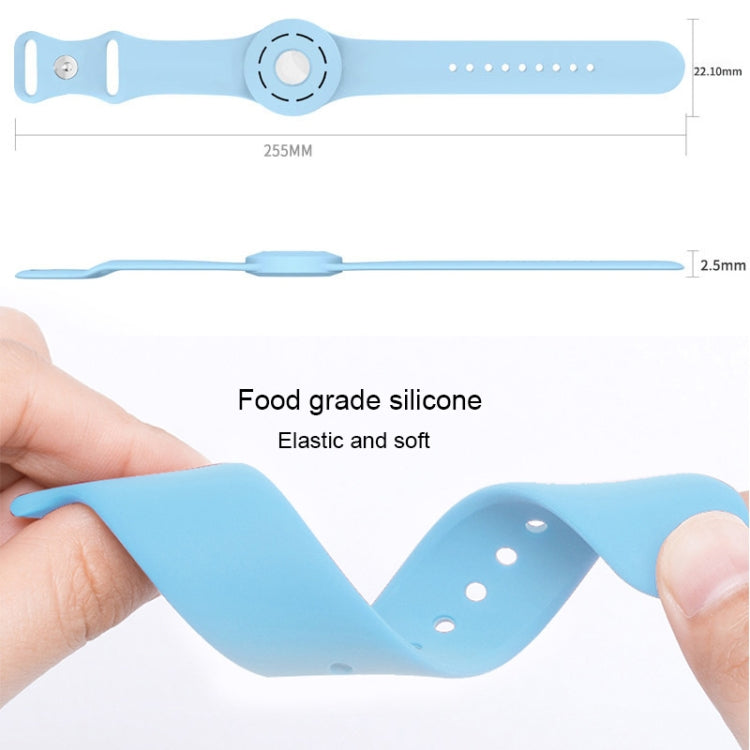 Anti-scratch Shockproof Silicone Bracelet Strap Protective Cover Case, For AirTag