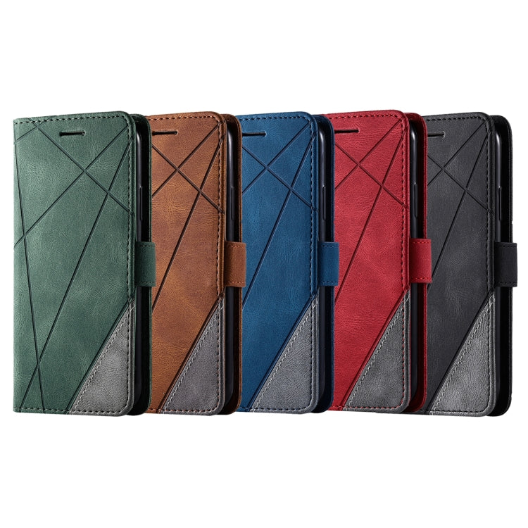 Skin Feel Splicing Horizontal Flip Leather Case with Holder & Card Slots & Wallet & Photo Frame, For OPPO A74 4G / F19, For OPPO A94 4G / F19 Pro, For OPPO Realme V13 5G, For OPPO Realme 8 4G, For OPPO Reno5 5G, For OPPO Reno5 Pro 5G                   ...