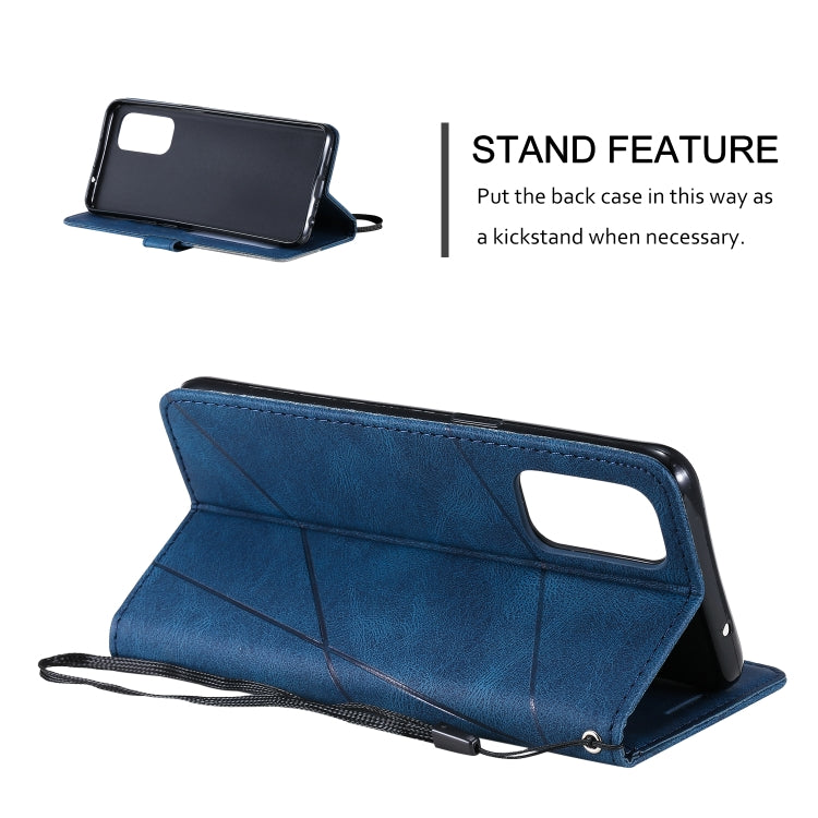 Skin Feel Splicing Horizontal Flip Leather Case with Holder & Card Slots & Wallet & Photo Frame, For OPPO Reno6 Pro 5G