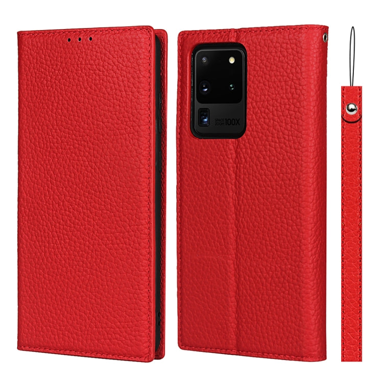 Litchi Texture Horizontal Flip Top Layer Cowhide Leather Case with Holder & Card Slots & Wallet & Strap & Wire Winder, For Samsung Galaxy S21 5G, For Samsung Galaxy S20, For Samsung Galaxy S20 Plus, For Samsung Galaxy S20 Ultra, For Samsung Galaxy S20 FE