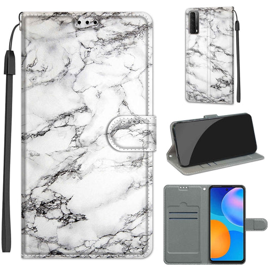 Voltage Colored Drawing Magnetic Clasp Horizontal Flip PU Leather Case with Holder & Card Slots, For Huawei P Smart 2021 / Y7a, For Huawei P Smart Z / Y9 Prime / 9X / 9X Pro