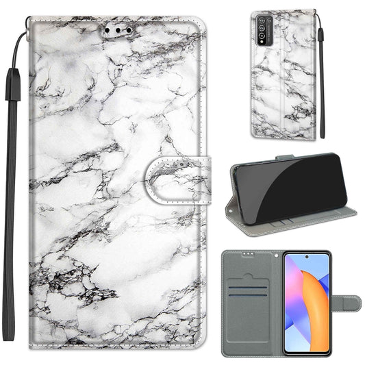 Voltage Colored Drawing Magnetic Clasp Horizontal Flip PU Leather Case with Holder & Card Slots, For Honor 10X Lite, For Huawei P30 Lite