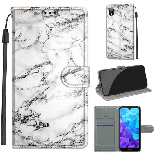 Voltage Colored Drawing Magnetic Clasp Horizontal Flip PU Leather Case with Holder & Card Slots, For Huawei Y5 2019 / Honor 8S, For Huawei Y6 2018 / Honor 7A