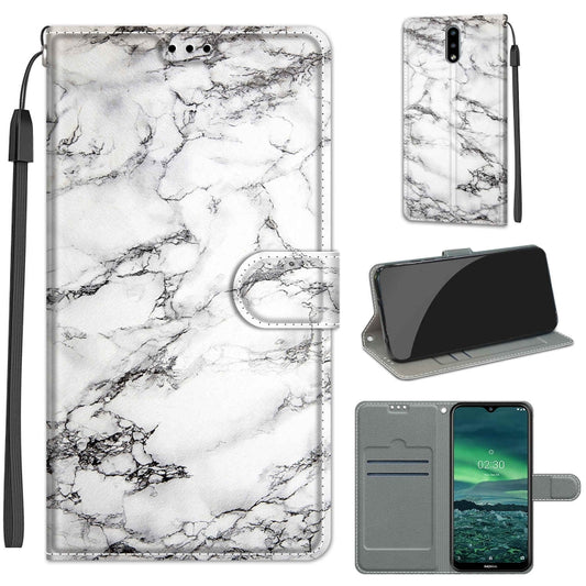 Voltage Colored Drawing Magnetic Clasp Horizontal Flip PU Leather Case with Holder & Card Slots, For Nokia 2.3, For Nokia 2.4