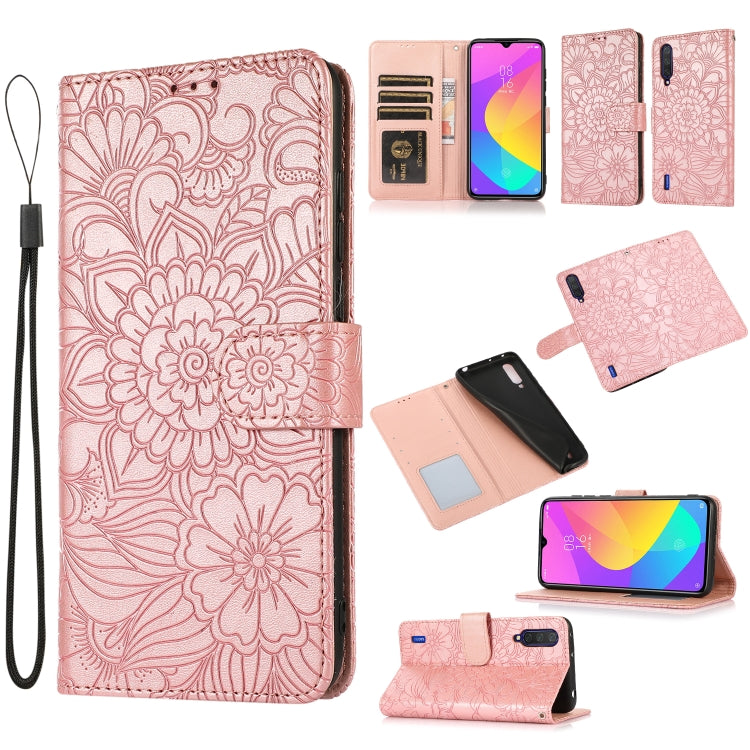 Skin Feel Embossed Sunflower Horizontal Flip Leather Case with Holder & Card Slots & Wallet & Lanyard, For Xiaomi POCO X3 NFC / X3 Pro / X3, For Xiaomi Redmi K40 / K40 Pro / Poco F3, For Xiaomi Mi 10T Lite 5G, For Xiaomi Mi 11, For Xiaomi Redmi Note 9 ...