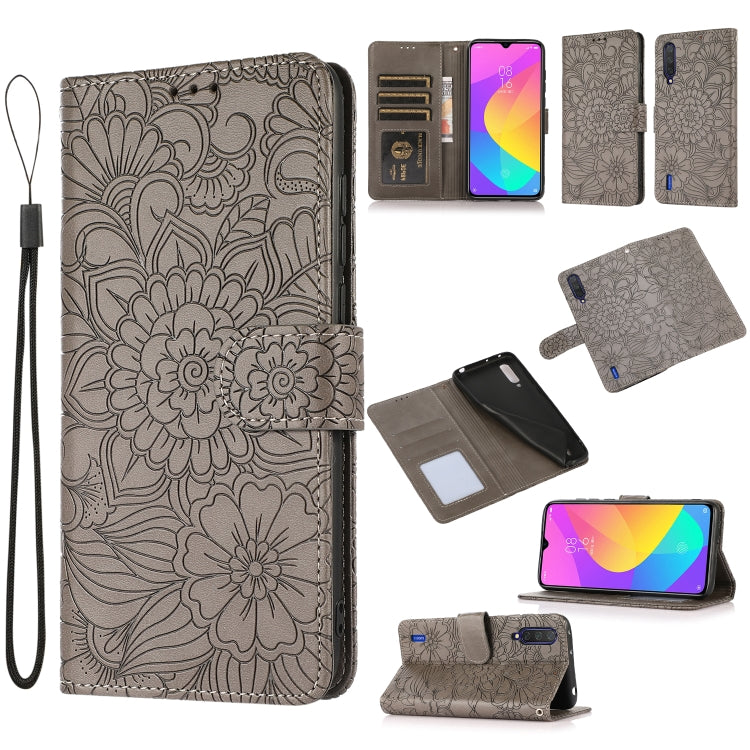 Skin Feel Embossed Sunflower Horizontal Flip Leather Case with Holder & Card Slots & Wallet & Lanyard, For Xiaomi POCO X3 NFC / X3 Pro / X3, For Xiaomi Redmi K40 / K40 Pro / Poco F3, For Xiaomi Mi 10T Lite 5G, For Xiaomi Mi 11, For Xiaomi Redmi Note 9 ...
