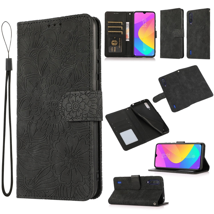 Skin Feel Embossed Sunflower Horizontal Flip Leather Case with Holder & Card Slots & Wallet & Lanyard, For Xiaomi POCO X3 NFC / X3 Pro / X3, For Xiaomi Redmi K40 / K40 Pro / Poco F3, For Xiaomi Mi 10T Lite 5G, For Xiaomi Mi 11, For Xiaomi Redmi Note 9 ...