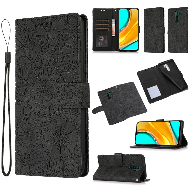 Skin Feel Embossed Sunflower Horizontal Flip Leather Case with Holder & Card Slots & Wallet & Lanyard, For Xiaomi Redmi 9, For Xiaomi Redmi 10X 5G, For Xiaomi Redmi K30 Pro, For Xiaomi Mi CC9 Pro, For Xiaomi Redmi K20, For Xiaomi Redmi 8               ...