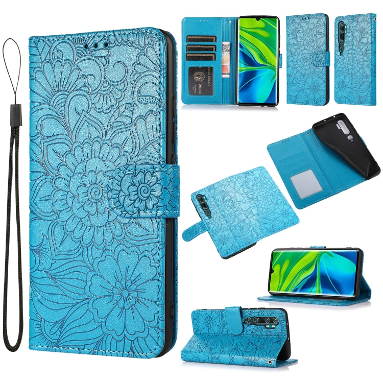 Skin Feel Embossed Sunflower Horizontal Flip Leather Case with Holder & Card Slots & Wallet & Lanyard, For Xiaomi Redmi 9, For Xiaomi Redmi 10X 5G, For Xiaomi Redmi K30 Pro, For Xiaomi Mi CC9 Pro, For Xiaomi Redmi K20, For Xiaomi Redmi 8               ...