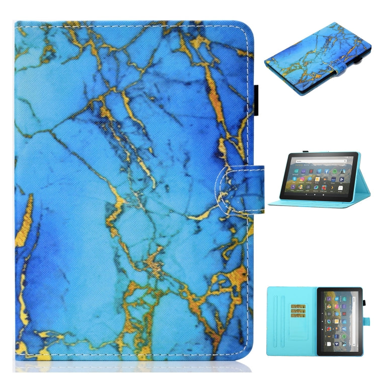 Coloured Drawing Stitching Horizontal Flip Leather Case with Holder & Card Slot & Sleep / Wake-up Function, For Amazon Fire HD 10 (2021)