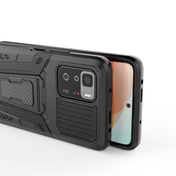 War Chariot Series Armor All-inclusive Shockproof PC + TPU Protective Case with Invisible Holder, For Xiaomi Redmi Note 10 Pro 5G, For Samsung Galaxy A22 4G