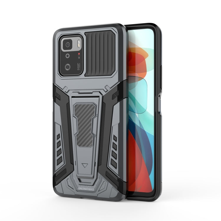 War Chariot Series Armor All-inclusive Shockproof PC + TPU Protective Case with Invisible Holder, For Xiaomi Redmi Note 10 Pro 5G, For Samsung Galaxy A22 4G