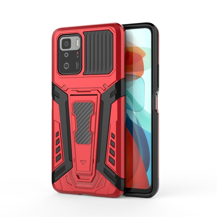 War Chariot Series Armor All-inclusive Shockproof PC + TPU Protective Case with Invisible Holder, For Xiaomi Redmi Note 10 Pro 5G, For Samsung Galaxy A22 4G