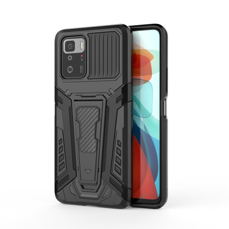 War Chariot Series Armor All-inclusive Shockproof PC + TPU Protective Case with Invisible Holder, For Xiaomi Redmi Note 10 Pro 5G, For Samsung Galaxy A22 4G