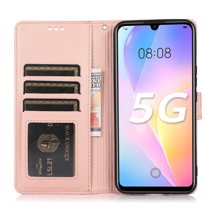 Skin Feel Embossed Sunflower Horizontal Flip Leather Case with Holder & Card Slots & Wallet & Lanyard, For Huawei nova 8 SE, For Huawei nova 7 SE, For Huawei nova 7 Pro 5G, For Huawei Y6p, For Huawei Y5p, For Huawei P smart 2020, For Huawei P40 Pro    ...