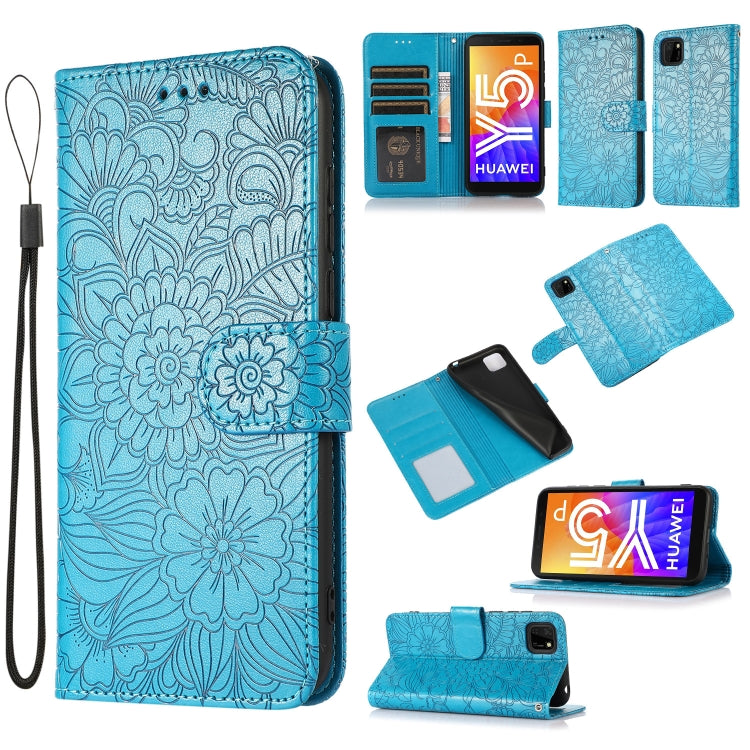Skin Feel Embossed Sunflower Horizontal Flip Leather Case with Holder & Card Slots & Wallet & Lanyard, For Huawei nova 8 SE, For Huawei nova 7 SE, For Huawei nova 7 Pro 5G, For Huawei Y6p, For Huawei Y5p, For Huawei P smart 2020, For Huawei P40 Pro    ...