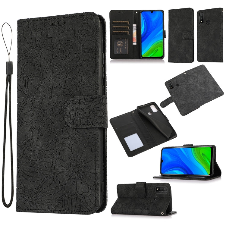 Skin Feel Embossed Sunflower Horizontal Flip Leather Case with Holder & Card Slots & Wallet & Lanyard, For Huawei nova 8 SE, For Huawei nova 7 SE, For Huawei nova 7 Pro 5G, For Huawei Y6p, For Huawei Y5p, For Huawei P smart 2020, For Huawei P40 Pro    ...