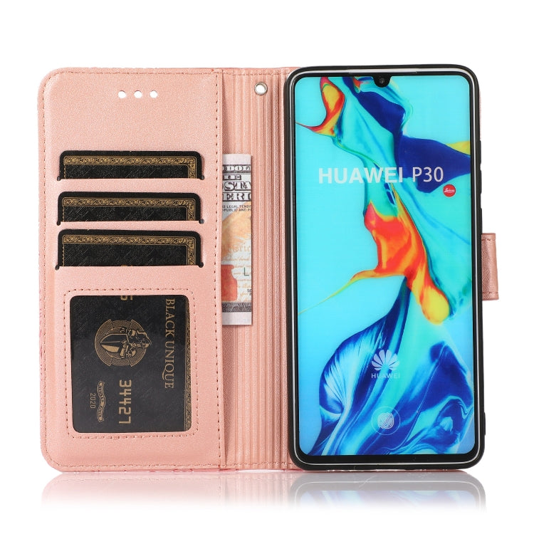 Skin Feel Embossed Sunflower Horizontal Flip Leather Case with Holder & Card Slots & Wallet & Lanyard, For Huawei P30, For Huawei P20 lite