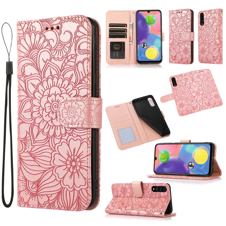 Skin Feel Embossed Sunflower Horizontal Flip Leather Case with Holder & Card Slots & Wallet & Lanyard, For Samsung Galaxy Note9, For Samsung Galaxy Note20 Ultra, For Samsung Galaxy S20 Ultra, For Samsung Galaxy S21 Ultra 5G, For Samsung Galaxy A30s    ...