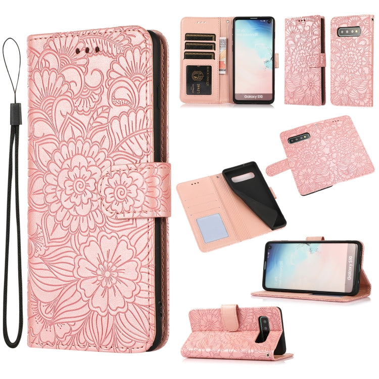 Skin Feel Embossed Sunflower Horizontal Flip Leather Case with Holder & Card Slots & Wallet & Lanyard, For Samsung Galaxy Note9, For Samsung Galaxy Note20 Ultra, For Samsung Galaxy S20 Ultra, For Samsung Galaxy S21 Ultra 5G, For Samsung Galaxy A30s    ...