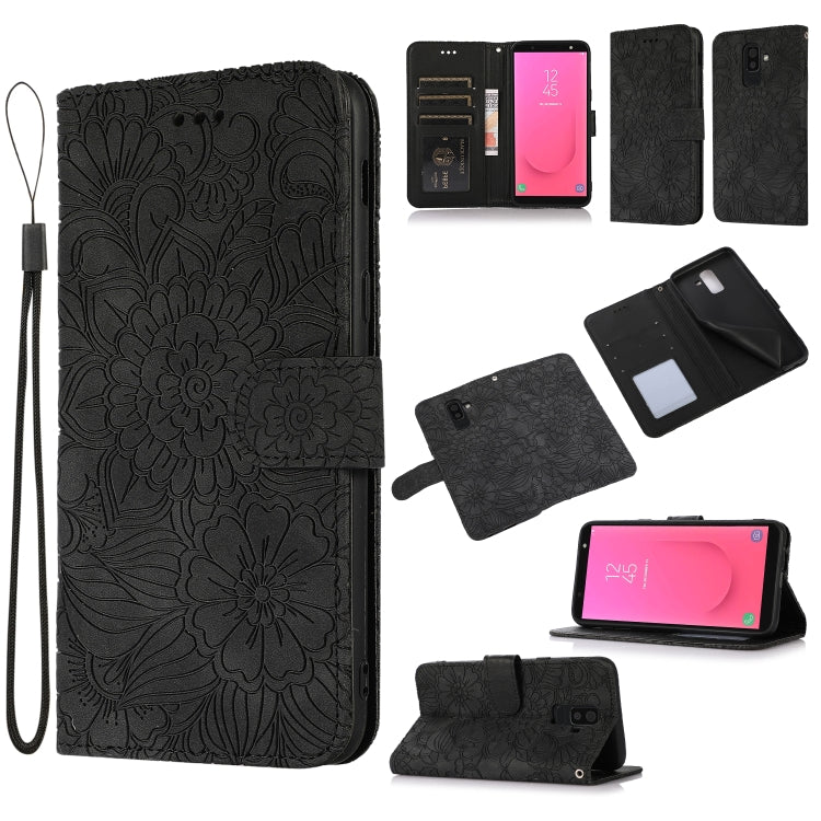 Skin Feel Embossed Sunflower Horizontal Flip Leather Case with Holder & Card Slots & Wallet & Lanyard, For Samsung Galaxy S10+, For Samsung Galaxy S10e, For Samsung Galaxy A20s, For Samsung Galaxy A40, For Samsung Galaxy Note8, For Samsung Galaxy J6   ...