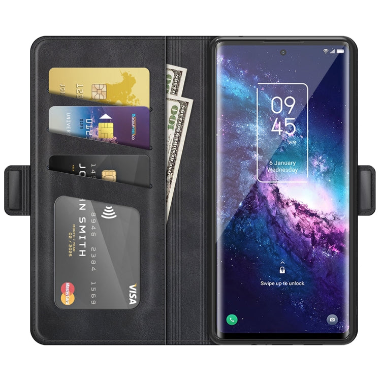 Dual-side Magnetic Buckle Horizontal Flip Leather Case with Holder & Card Slots & Wallet, For TCL 20 Pro 5G, For TCL 20 SE, For TCL 20S / 20 5G / 20L