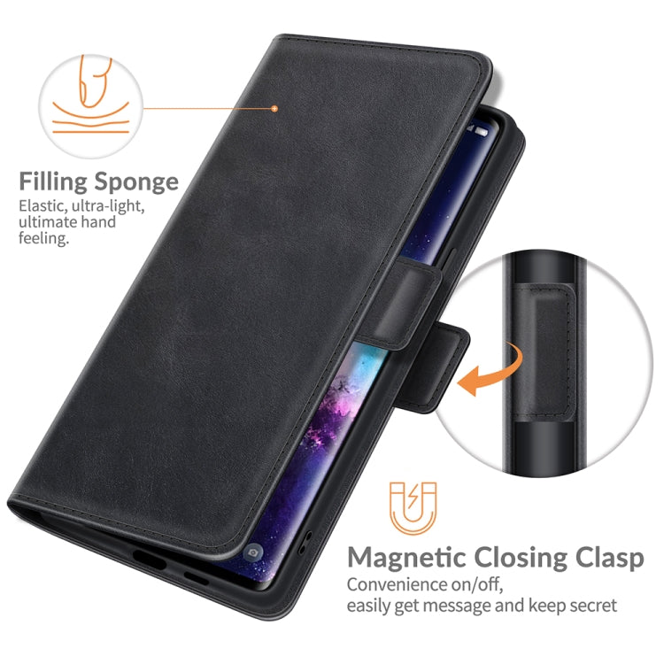 Dual-side Magnetic Buckle Horizontal Flip Leather Case with Holder & Card Slots & Wallet, For TCL 20 Pro 5G