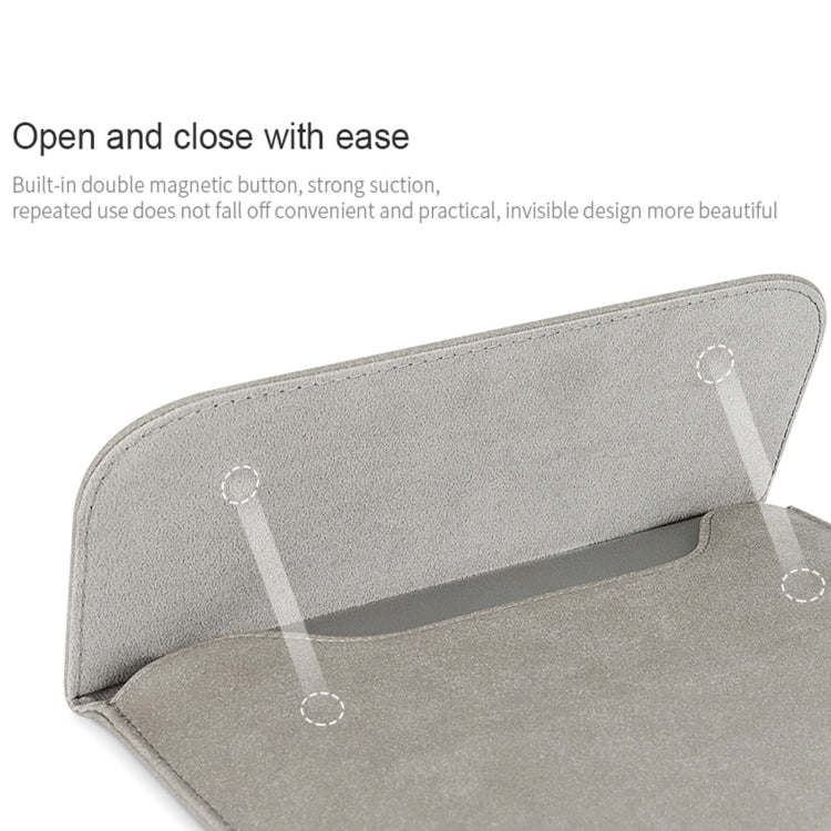PU02 Ultra-thin Notebook Liner Bag with Small Bag, 11.6-12.5 inch, 13.3 inch, 14.1-15.4 inch