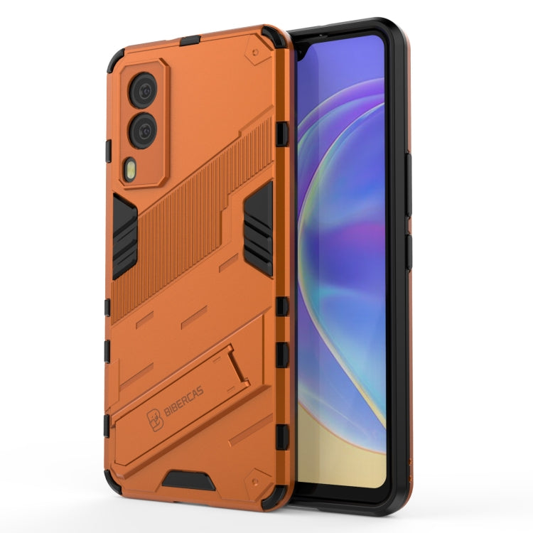 Punk Armor 2 in 1 PC + TPU Shockproof Case with Invisible Holder, For Samsung Galaxy A72 5G / 4G, For vivo V21e 5G
