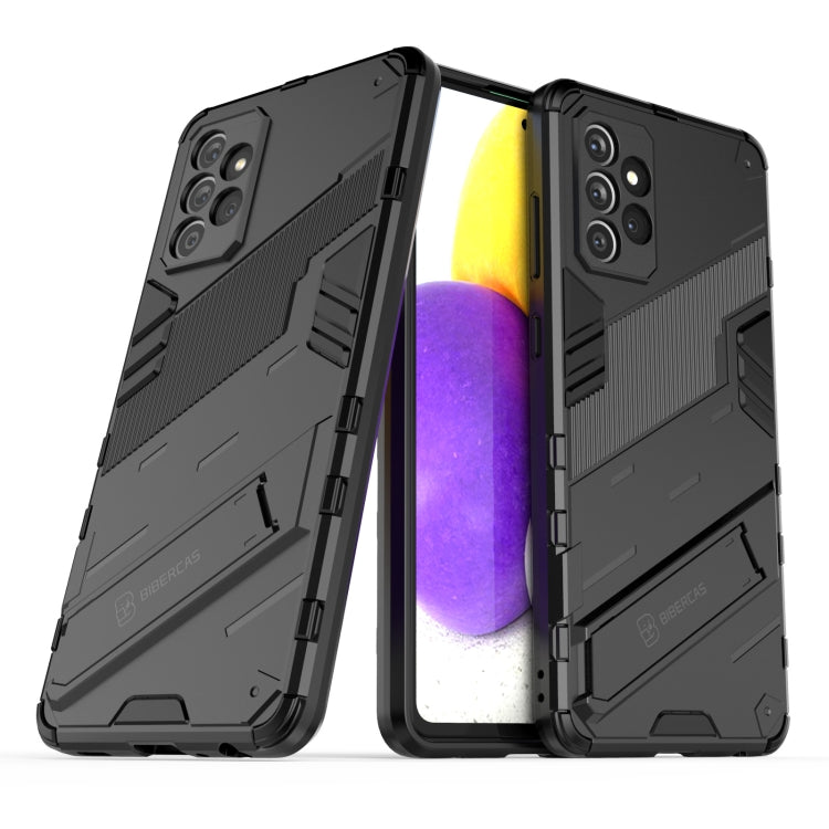 Punk Armor 2 in 1 PC + TPU Shockproof Case with Invisible Holder, For Samsung Galaxy A72 5G / 4G, For vivo V21e 5G
