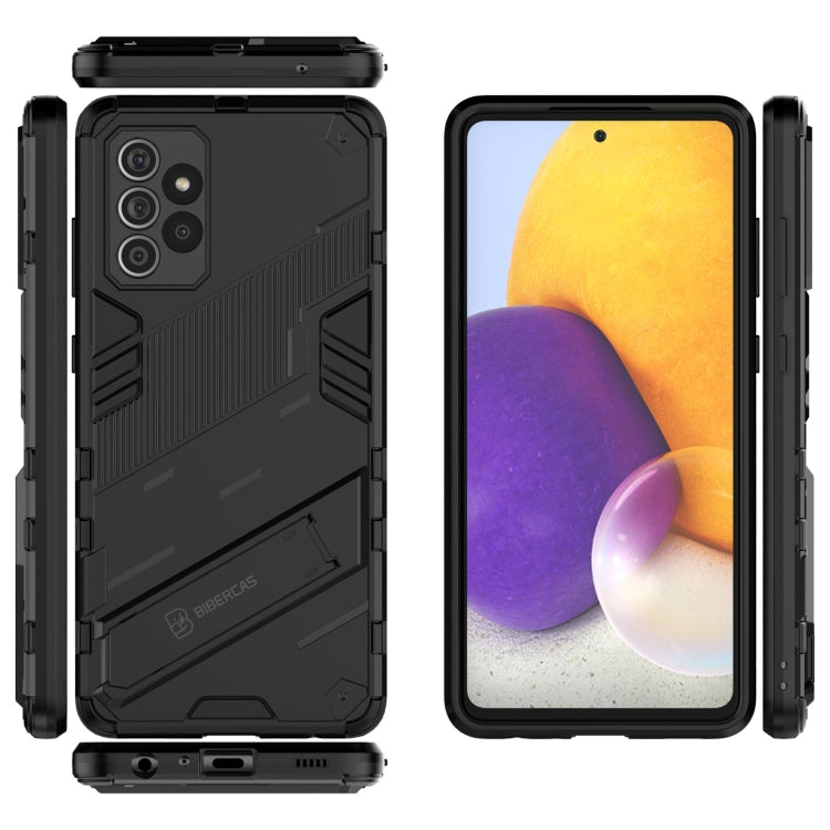 Punk Armor 2 in 1 PC + TPU Shockproof Case with Invisible Holder, For Samsung Galaxy A72 5G / 4G, For vivo V21e 5G