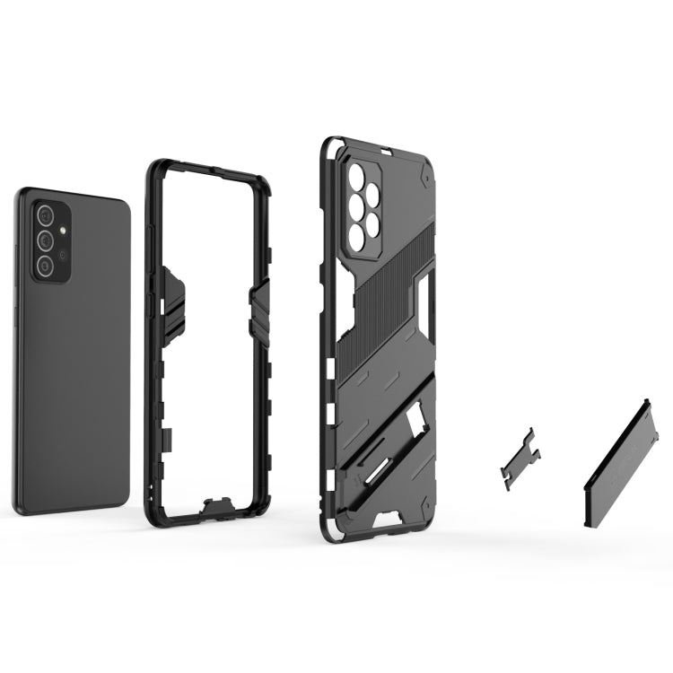 Punk Armor 2 in 1 PC + TPU Shockproof Case with Invisible Holder, For Samsung Galaxy A72 5G / 4G, For vivo V21e 5G