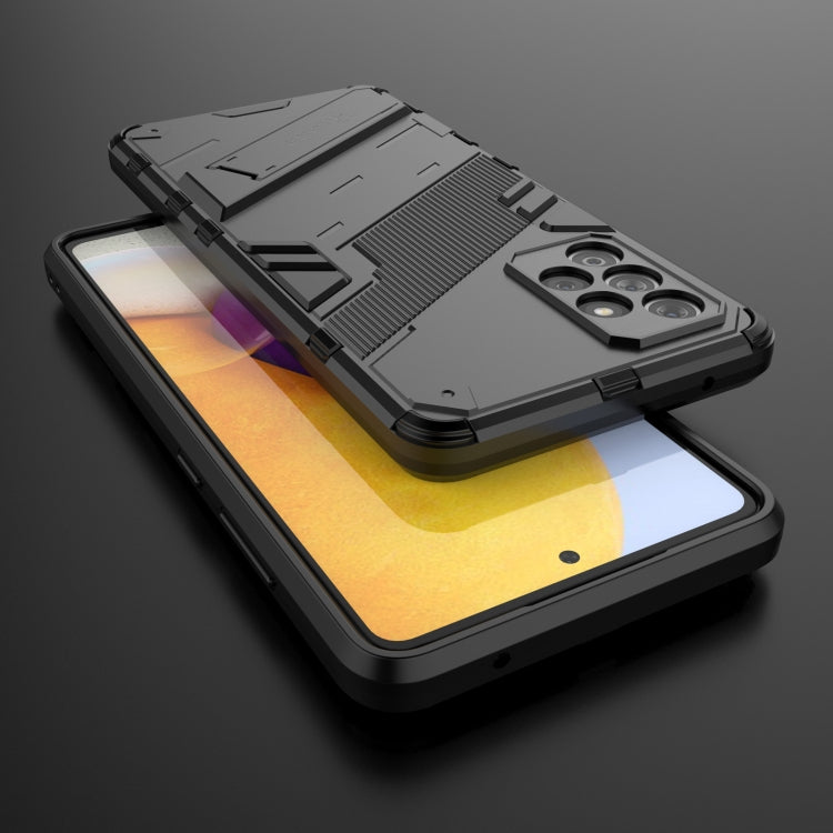 Punk Armor 2 in 1 PC + TPU Shockproof Case with Invisible Holder, For Samsung Galaxy A72 5G / 4G, For vivo V21e 5G