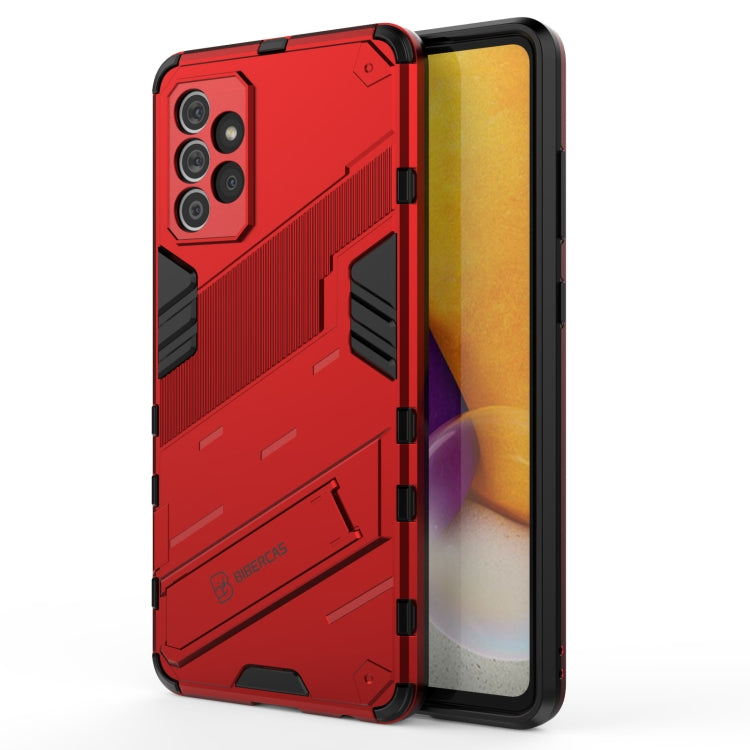 Punk Armor 2 in 1 PC + TPU Shockproof Case with Invisible Holder, For Samsung Galaxy A72 5G / 4G, For vivo V21e 5G