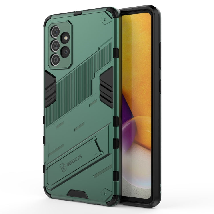 Punk Armor 2 in 1 PC + TPU Shockproof Case with Invisible Holder, For Samsung Galaxy A72 5G / 4G, For vivo V21e 5G