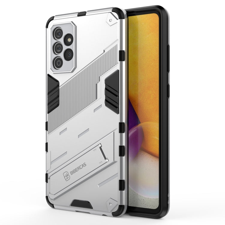 Punk Armor 2 in 1 PC + TPU Shockproof Case with Invisible Holder, For Samsung Galaxy A72 5G / 4G, For vivo V21e 5G